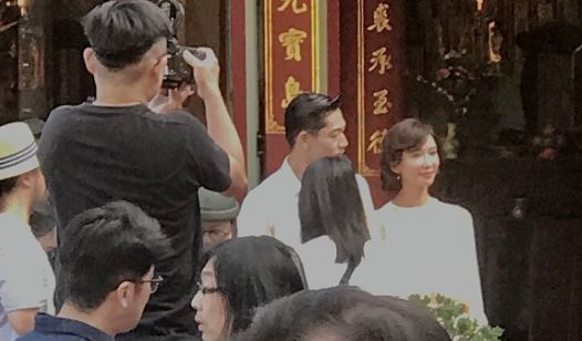 林志玲现身婚礼彩排 林志玲在台南美术馆办婚宴遭抵制